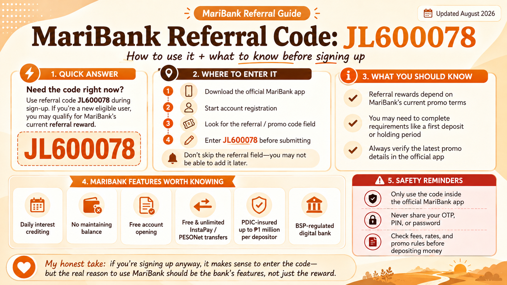 maribank referral code